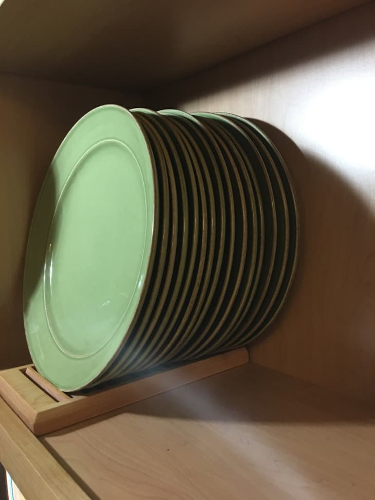 This Hidden Plate Organizer Creates Extra Kitchen Cabinet Space The Kitchn